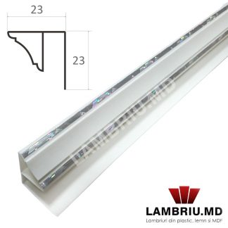 Profile F baghet pentru lambriu pvc