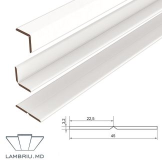 Profil MDF alb clasic 1