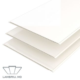 lambriu din plastic vagonca pvc alba lucios