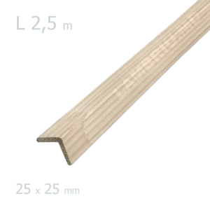 Cornier exterior lemn 25x25mm L-2,5m
