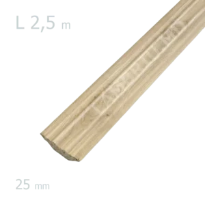 Plinta lemn 25mm L-2,5m