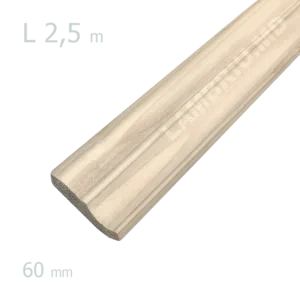 Plinta lemn 60mm L-2,5m