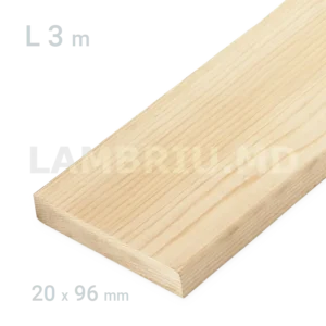 Доска строганная 20×96мм L-3м